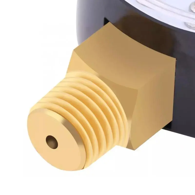 Manometer 0-4bar/0-60psi Luchtcompressor Hydraulische drukmeter met dubbele schaal Brandstof Lucht Olie Hoog vacuüm voor lucht