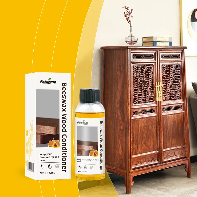 Beeswax Wood Conditioner 100ml Wood Furniture Polish Nourishing Wax Anti‑Mold Moisture Protection for Hardwood Floor Mahogany