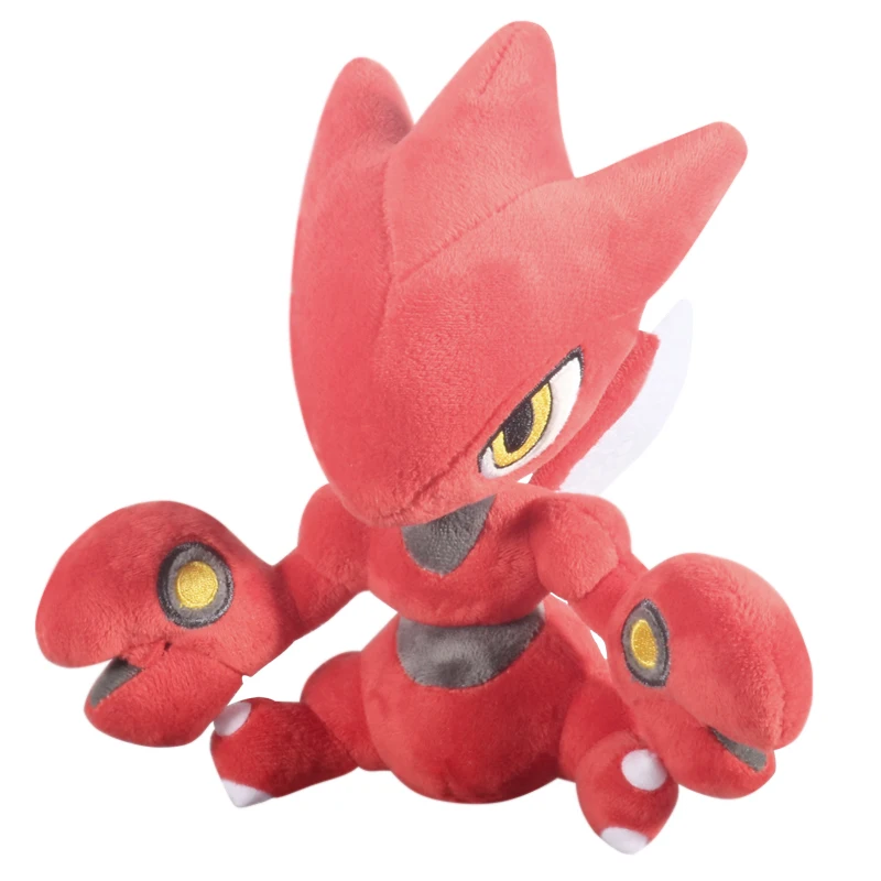 

18cm Pokemon Sword and Shield DIY self-made Scizor Plush Doll Pillow Ornament Adult Children's Birthday Gift Toy