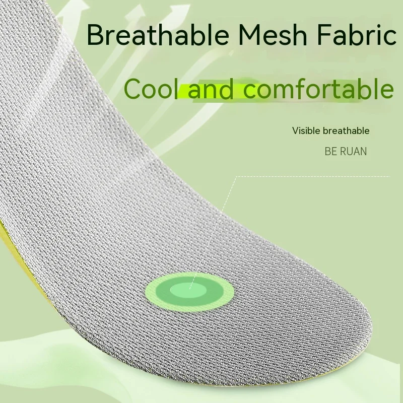 Memory Foam Insoles for Sneakers EVA Comfort Inner Sole Fascitis Plantar Arch Support Shoe Pads Deodorant Sports Shoes Cushion