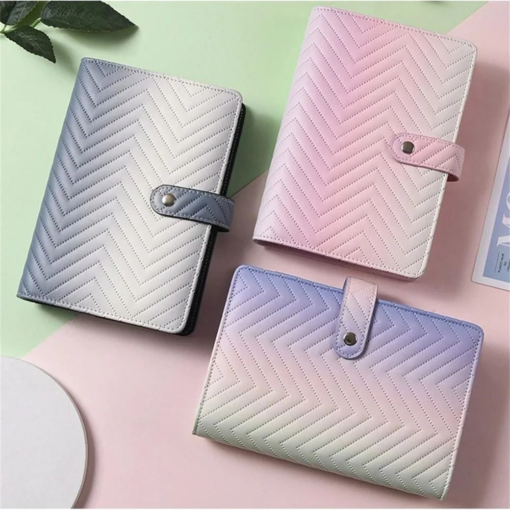 New Round Ring Pockets Cash Envelopes Budget 6 Holes Creative Binder Notebook Bill Planner Practical A6 Notebook