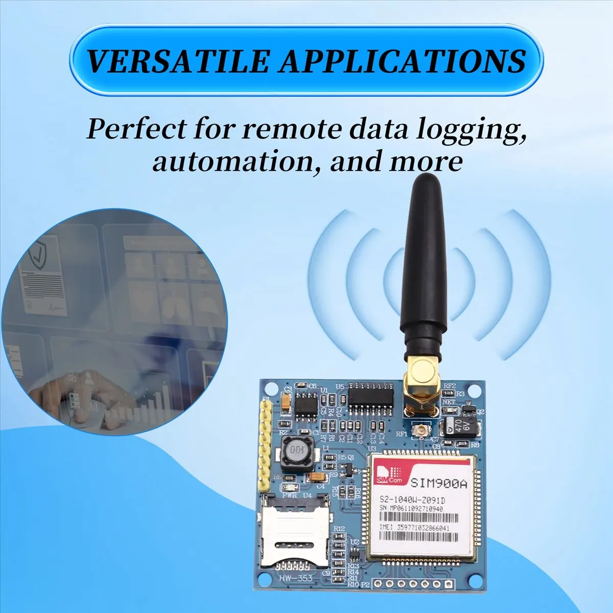 SWXF SIM900A MINI V4.0 Wireless Data Transmission Extension Module GSM GPRS Board Kit with Antenna for for