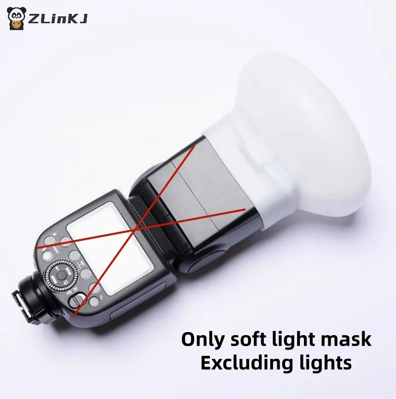 Picture 7: ▶1Pcs Diffuser Bounce Dome Soft Silicone Flash Cap Universal