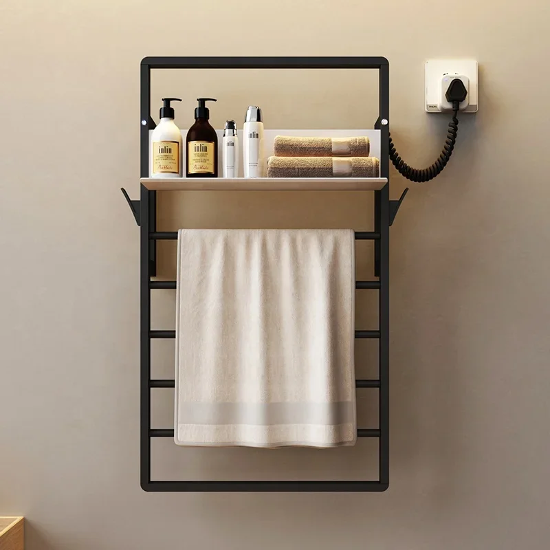 Modern bathroom electric towel rail drying rack