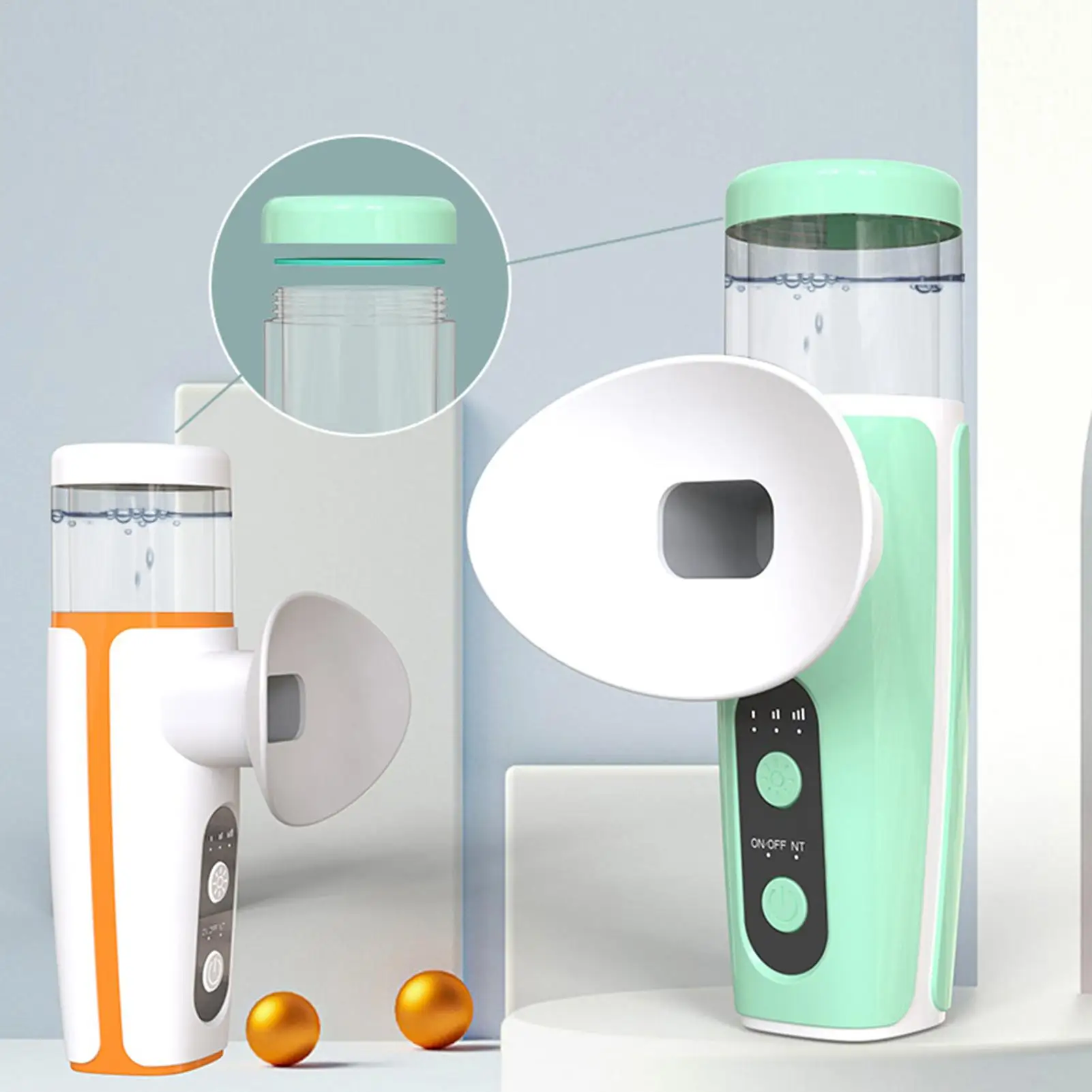 Vaporisateur oculaire pour yeux secs, humidificateur nano pour yeux secs, appareil portable de soin des yeux, 3 températures, outil pour les gouttes oculaires, vaporisateur rechargeable