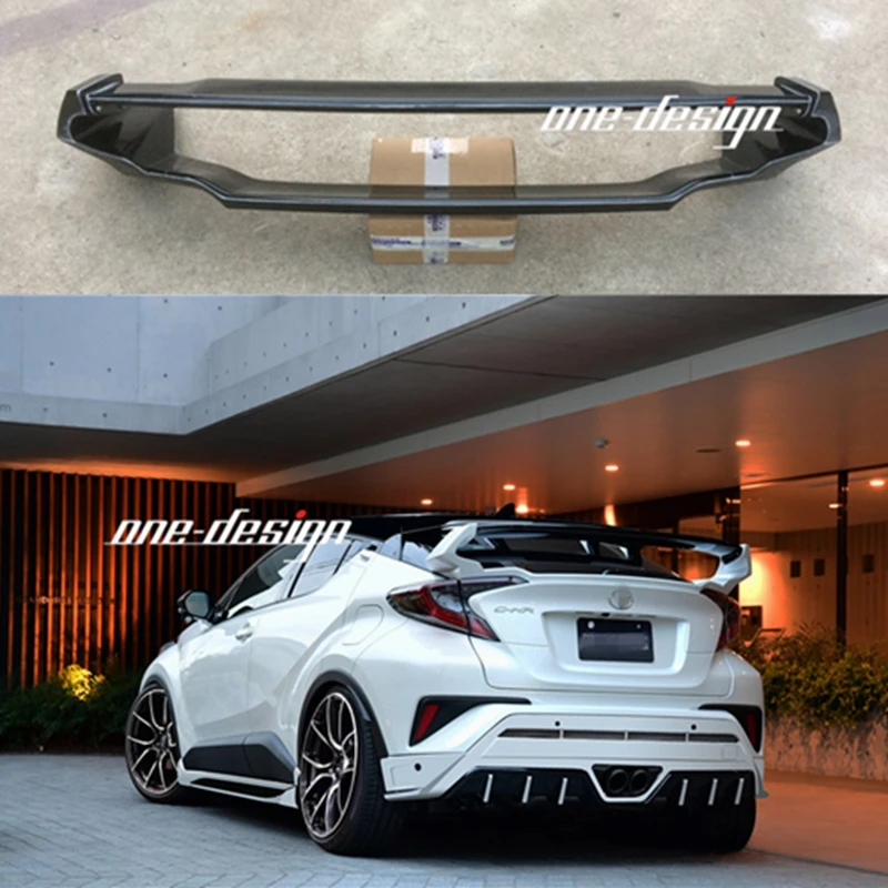 Stylizacja samochodu Wysokiej jakości plastik ABS Niepomalowany kolor Tylny spojler Skrzydło bagażnika do Toyoty CHR C-HR 2016 2017 2018 2019