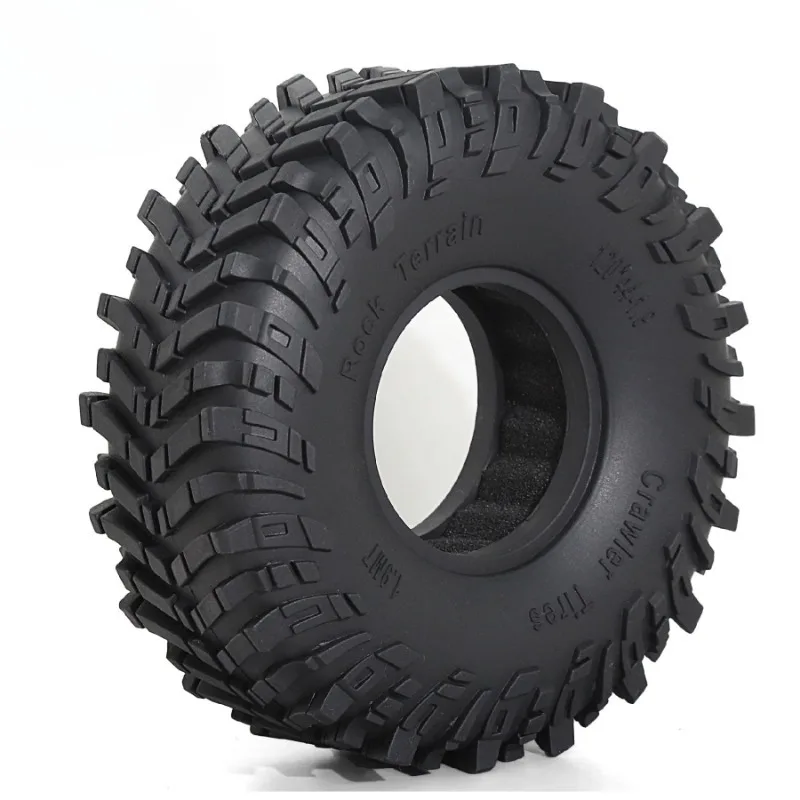 4Pcs 120mm 1.9” Rubber Rock Tires for Axial SCX10 TRX4 Redcat Gen8 – High Traction Upgrade for 1/10 RC Crawler