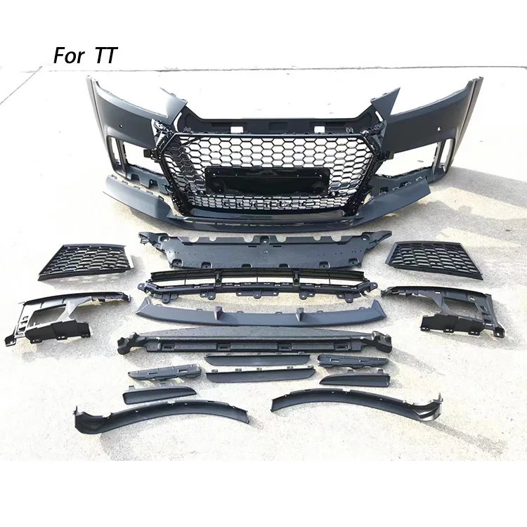 

New Upgrade Auto Parts TT Facelift Body Kit Refit to TTRS Front Bumper with Grille for Audi TTRS 2015-2018