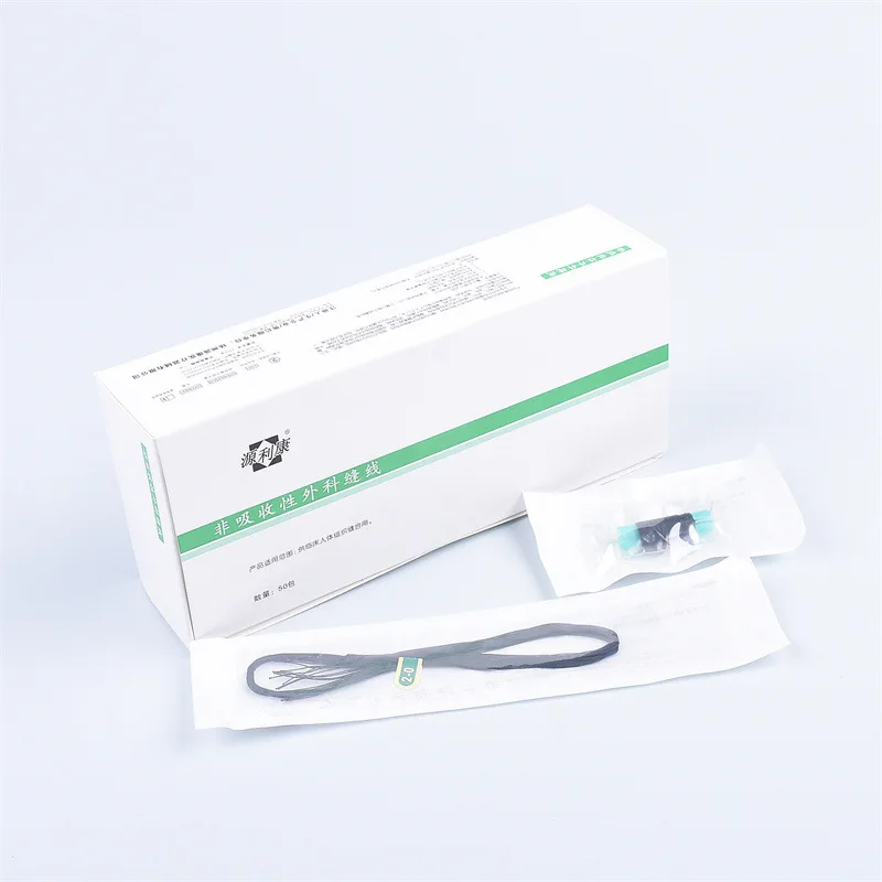 Medical Sterile Non-Absorbable Surgical Suture Thread 50Pcs Practice Ball Ophthalmic Suturing Training Kit for Surgery