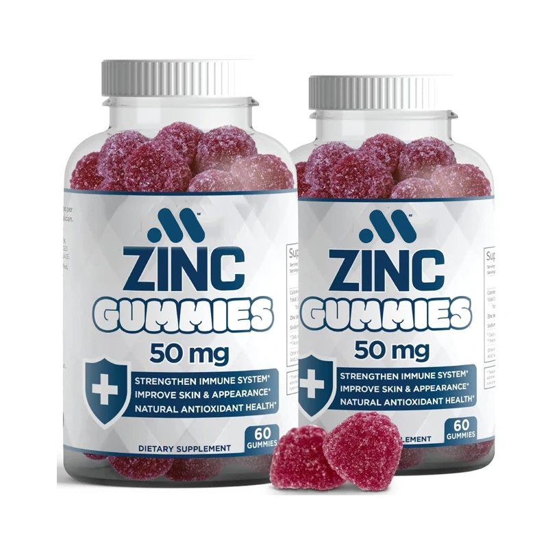 Zinc gummies -50mg high immune boosting, immune defense, powerful natural antioxidants, non genetically modified 60 capsules