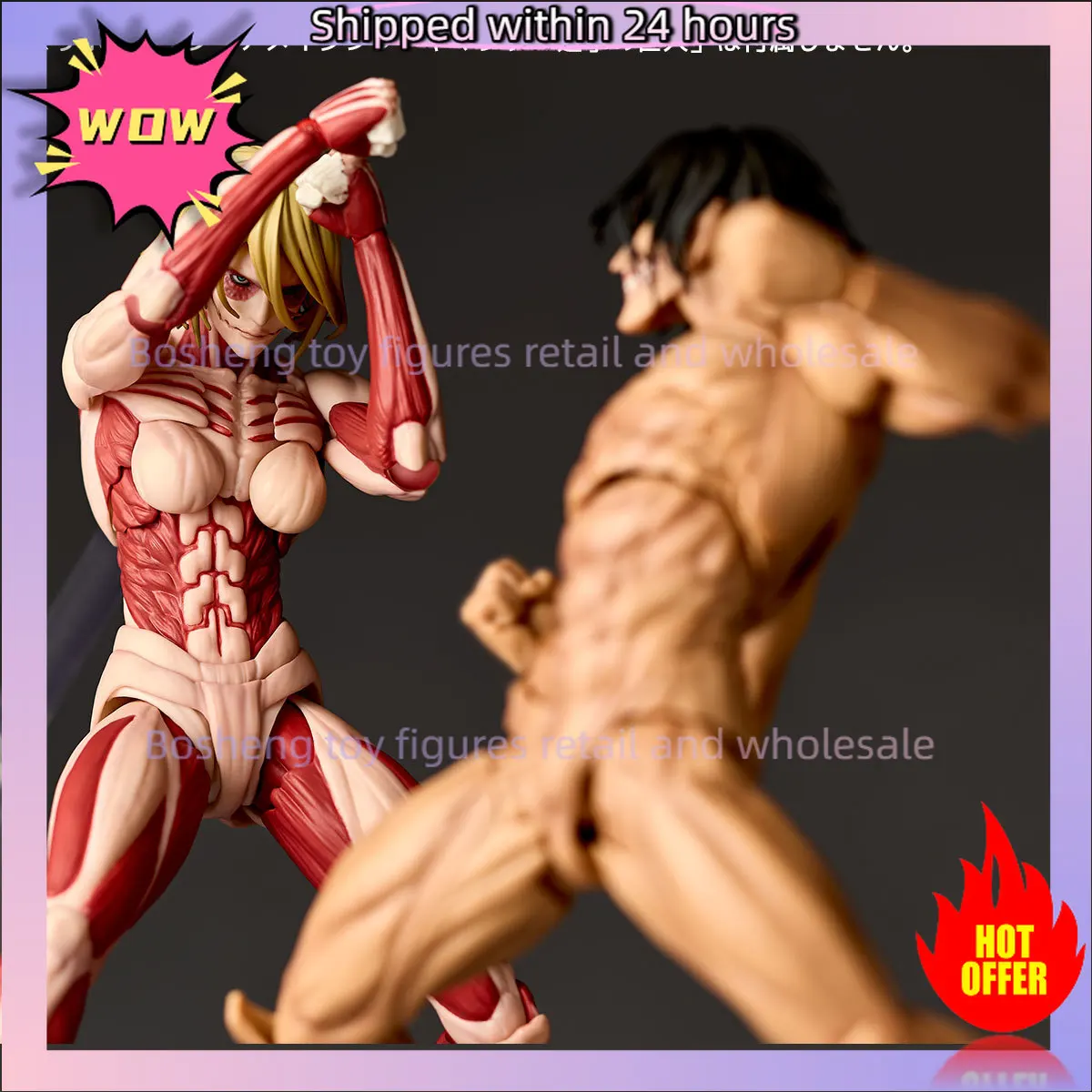 Original Kaiyodo ataque a los Titanes increíble Yamaguchi Revoltech NR068 mujer Titan Annie Leonhart en Stock figuras modelo Juguetes