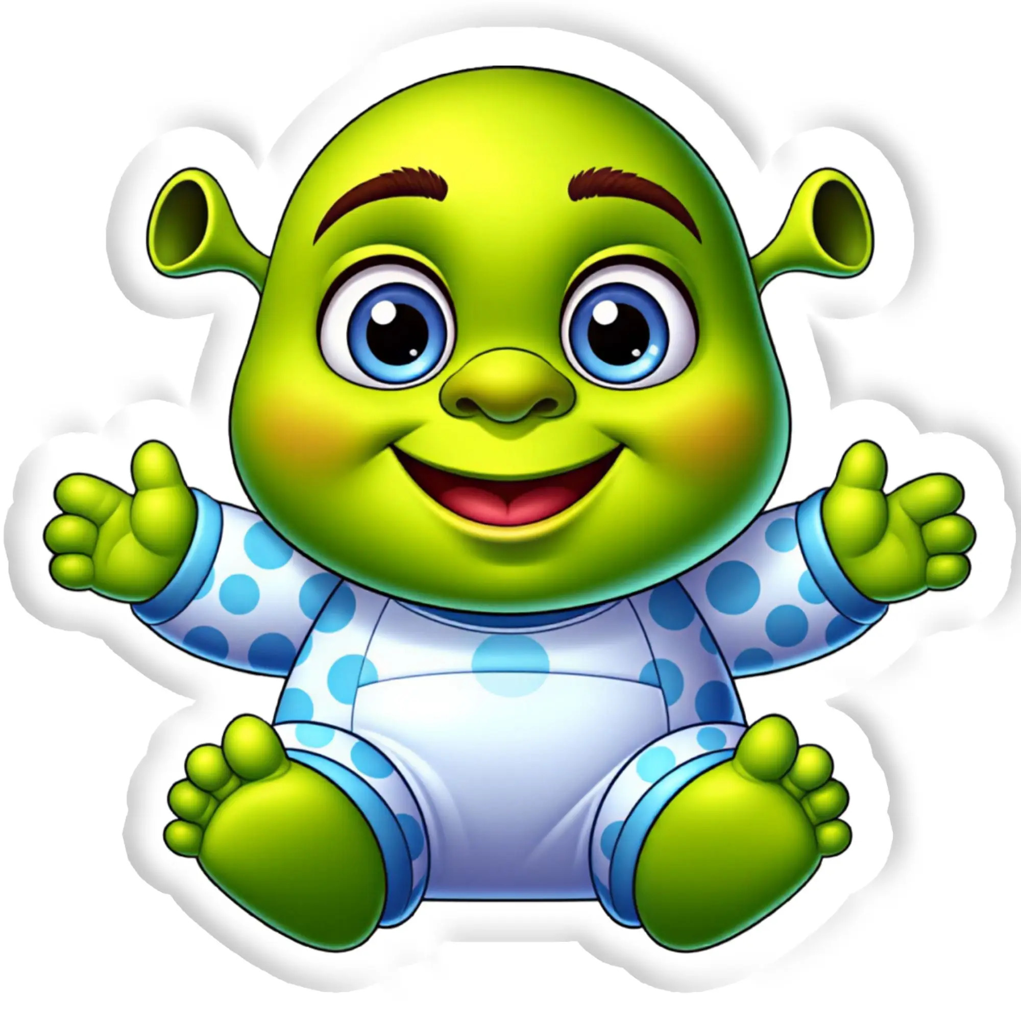 Customized Humorous Green Ogre Cartoon Hot Throw Pillows Soft Cute Plush Cushions for Bed Sofa Decoration Home