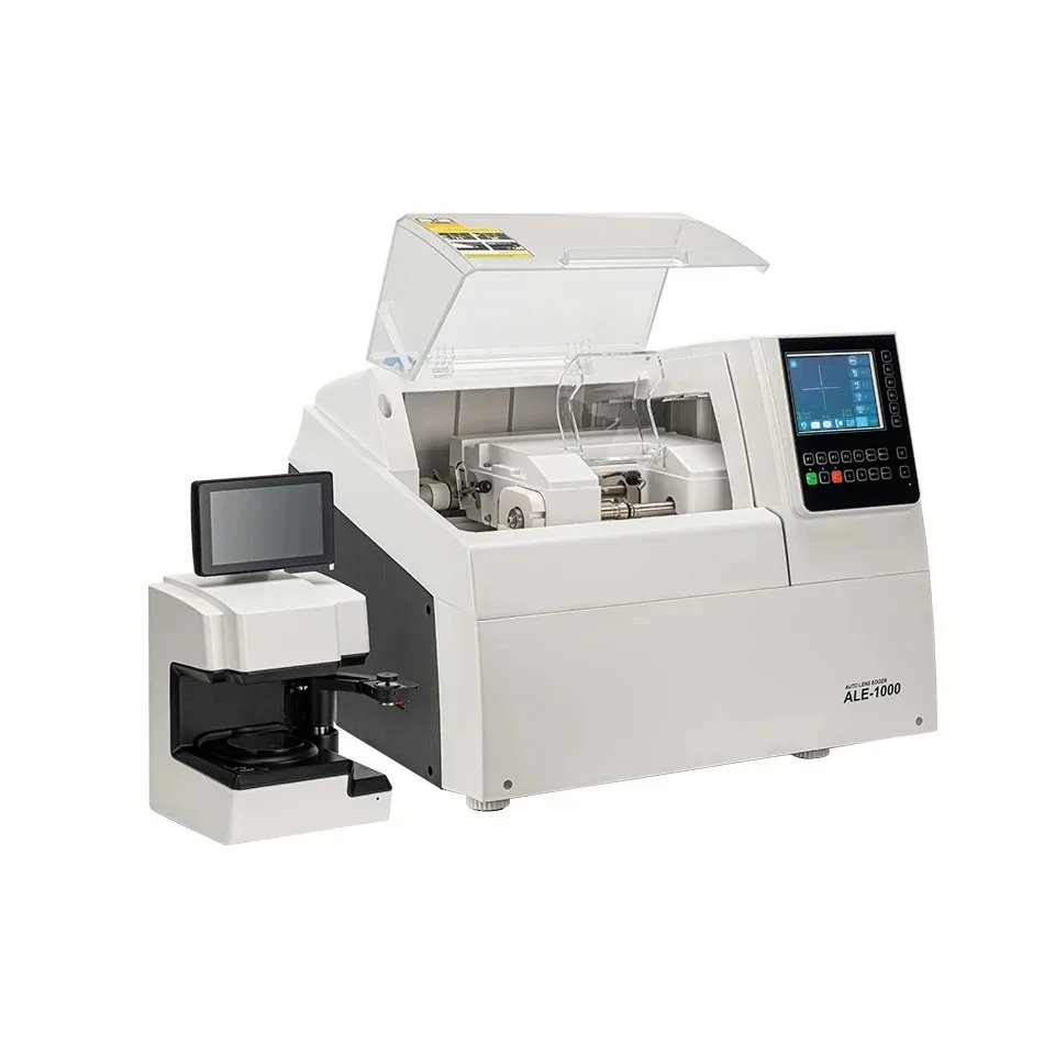 Aist Optical Equipment ALE-1000 Fully Automatic Template-Free Edge Grinding Machine for Eyeglass Lenses ST-1200 Optical Scanner