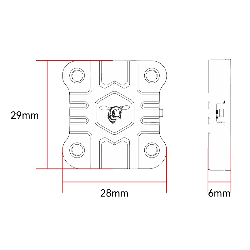 SpeedyBee TX ULTRA TX1600 5.8 جيجا هرتز 48CH 1.6 واط FPV VTX بالوعة الحرارة عالية الكفاءة 2-6S LIPO 20X20mm لطائرات بدون طيار FPV طويلة المدى