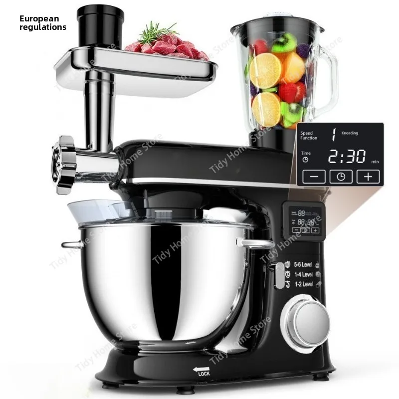 8L large-capacity household dough mixer, electric mixer, multi-functional juice and meat grinder, European standard