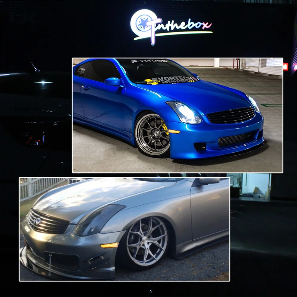 Amber LED Car Light Front Side Marker Turn Signal Light Indicator Light For Infiniti G35 2 doors coupe 2003 2004 2005 2006 2007 - view 6