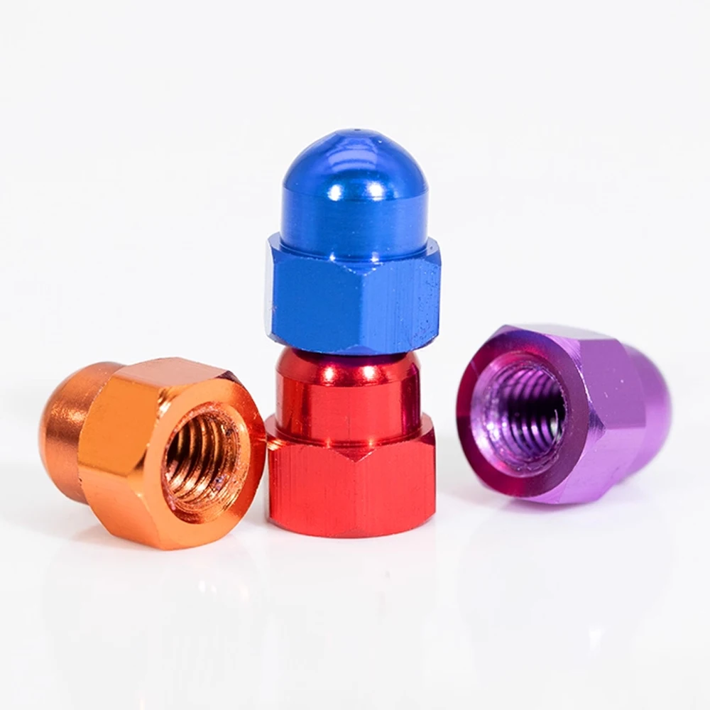 Weiyi M2 M2.5 M3 M4 M5 M6 M8 Coarse Thread Aluminum Alloy Acorn Nuts Colourful RC Car Accessories Motor Parts
