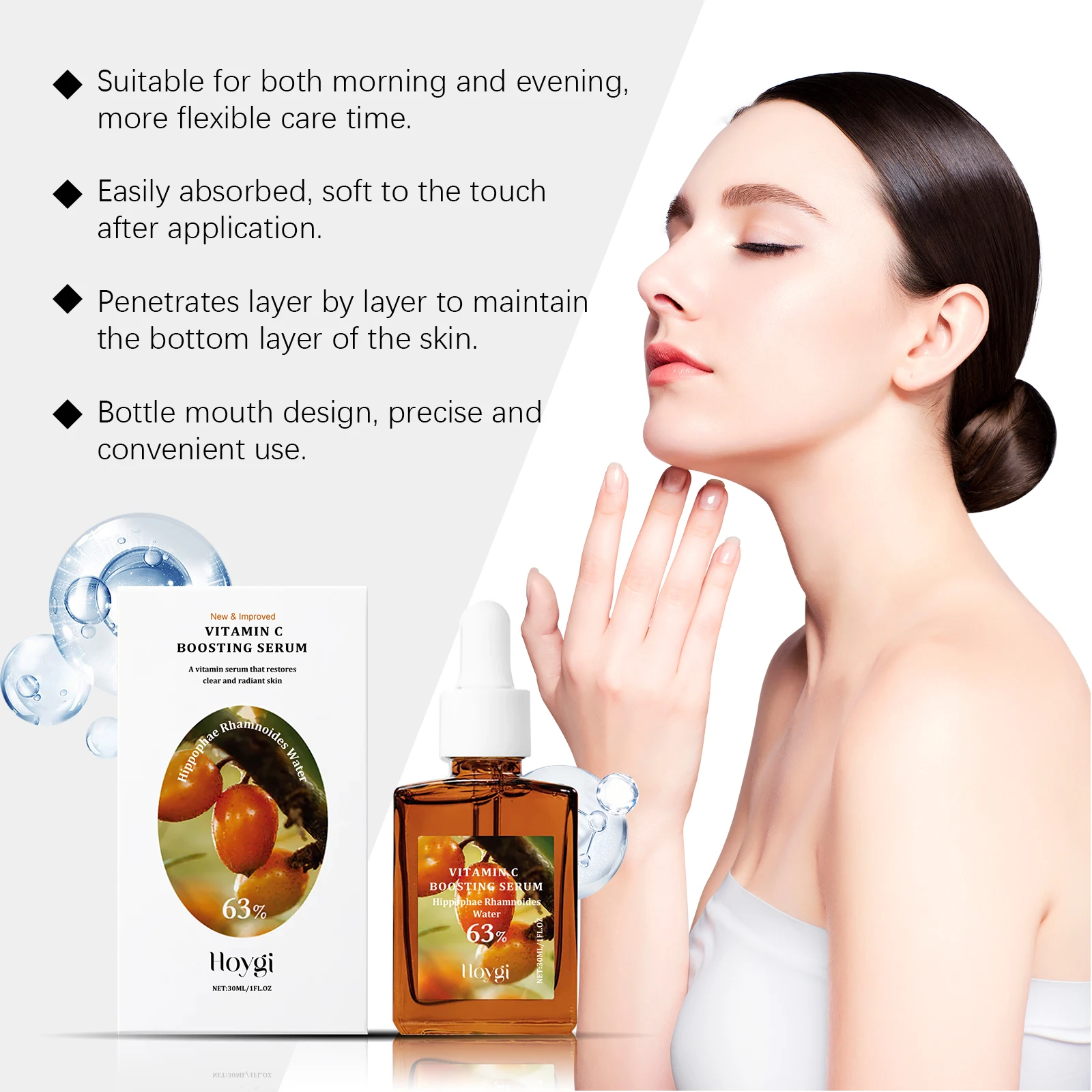 

Vitamin C Lifting Serum Contains Hyaluronic Acid Long-lasting Moisturizing Firming Lifting Whitening Brightening Lightening 30ml