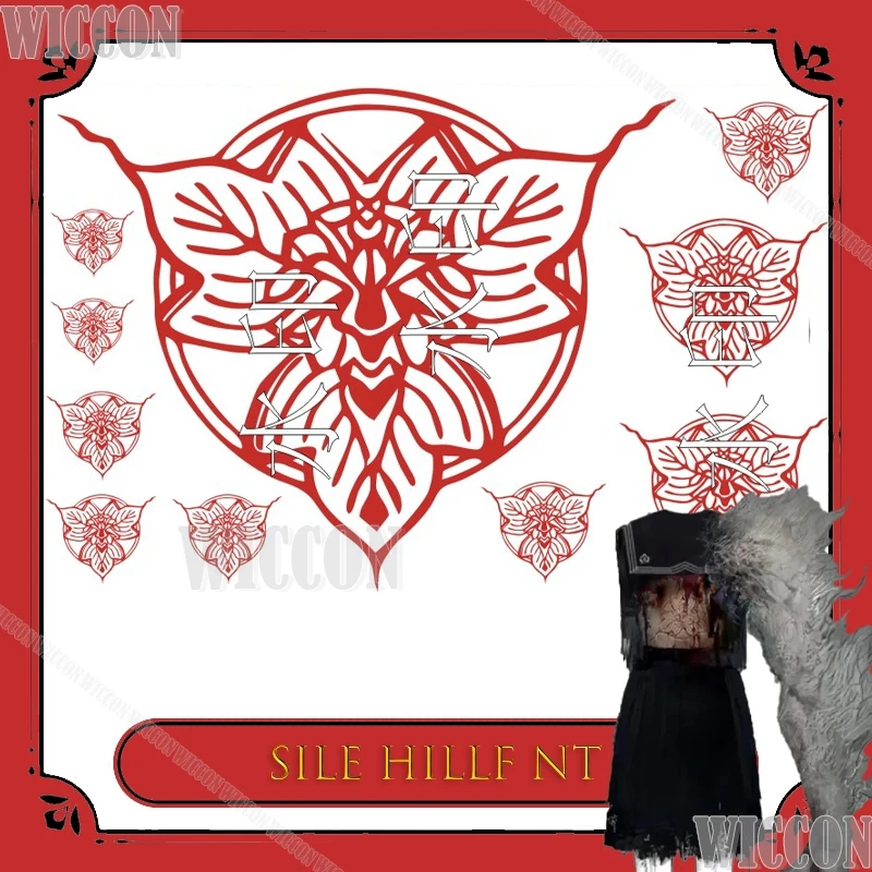 

Тихая временная татуировка Hinako Shimizu, аксессуары для косплея, наклейка на талию, игровой костюм, съемная временная наклейка Navidad Carnaval