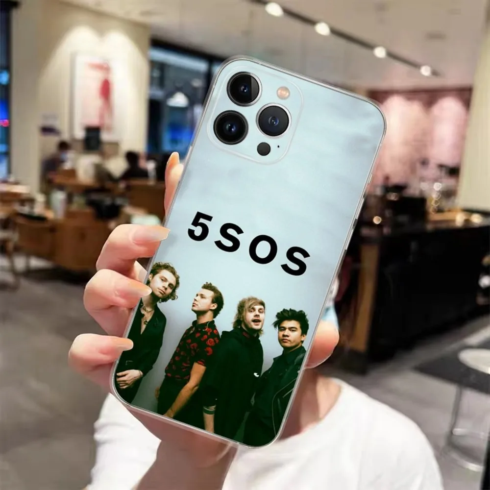 5 S-Seconds S-Summers 5-SOS Phone Case For iPhone 15 14 13 12 11 Pro Xs Max Mini XR X 7 8 Plus Shockproof Transparency Funda