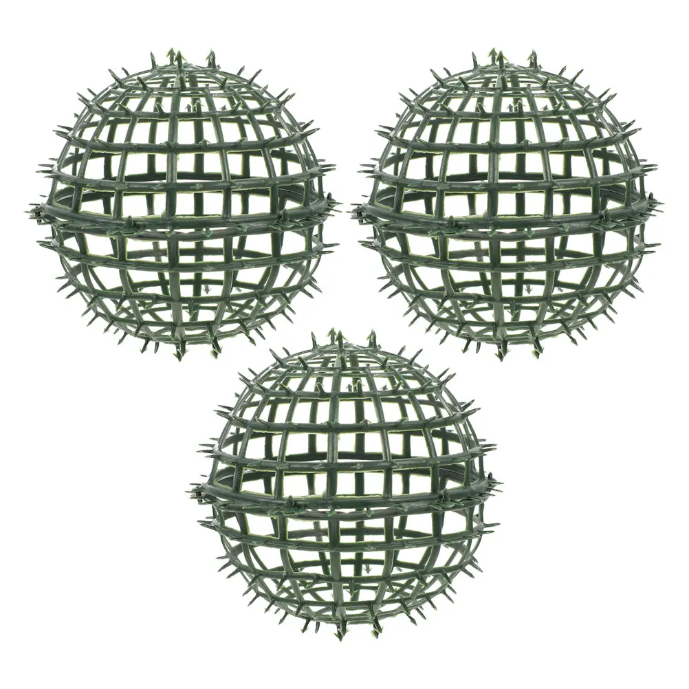 3pcs Artificial Plant Flower Ball Holder Plastic Frame for Home Decor Garden Wedding Topiary Rack Easy Use Versatile