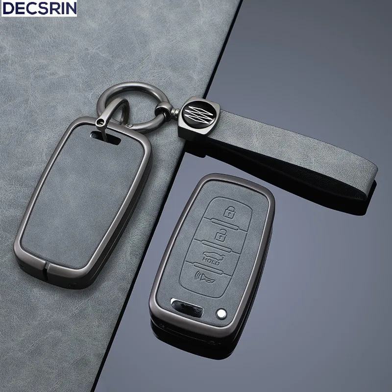 Funda para llave Carr de 3/4 botones, carcasa Fob para Hyundai Coupe Sonata Ix35 para KIA Forte Sportage K2 K5, accesorios interiores de coche