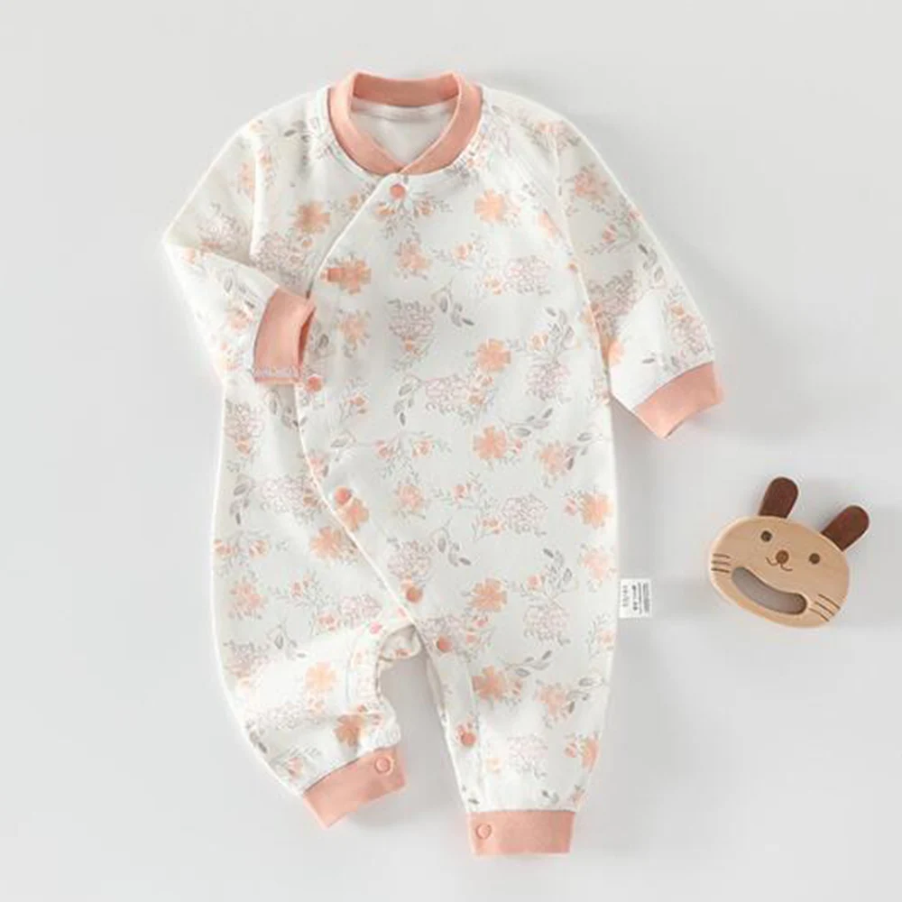 Baby Onesie 100% Cotton Floral Animal Cute Print Spring Autumn Newborn Clothes Unisex Long Sleeve Baby Rompers For Boys Girls