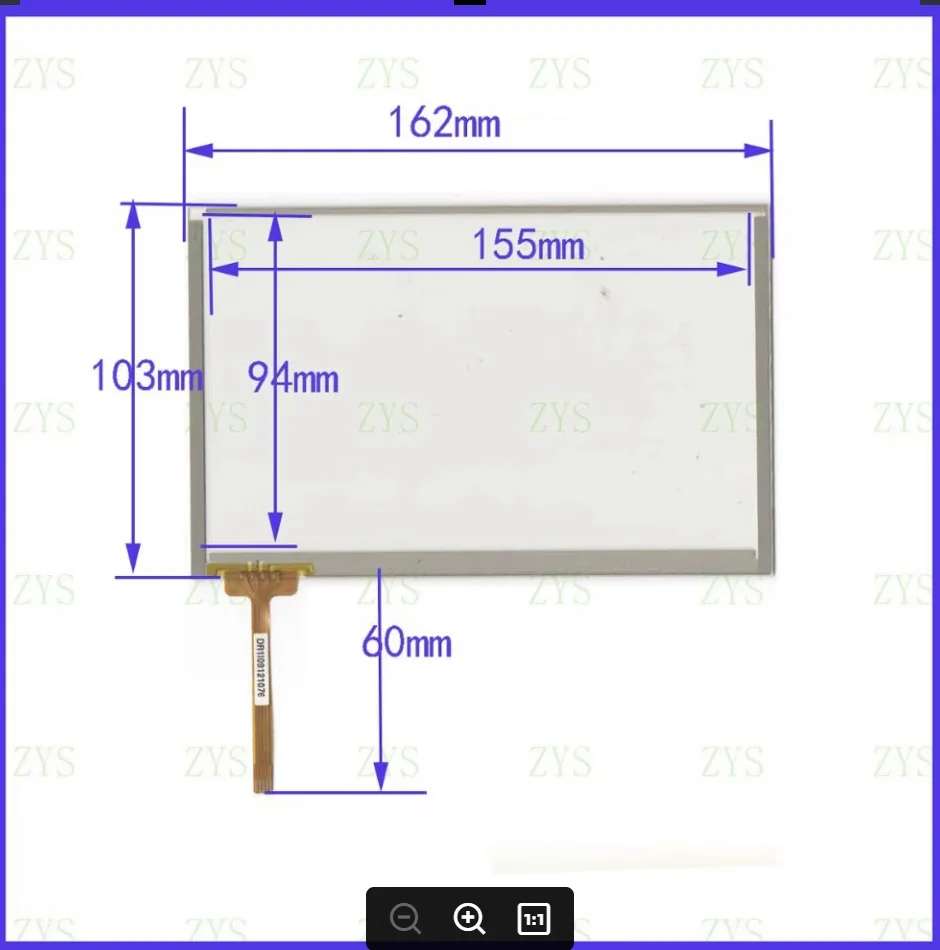 ZhiYuSun M013 New  7inch TOUCH Screen panels  162mm*103mm  for GPS  or commercial use post  162*103