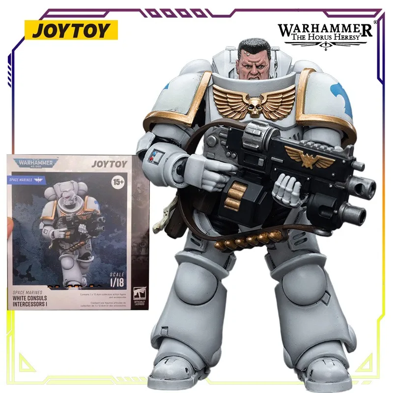 JOYTOY Original Warhammer 40K serie Astat White Consul MODELO DE figura de acción juguetes coleccionables adornos regalos para niños