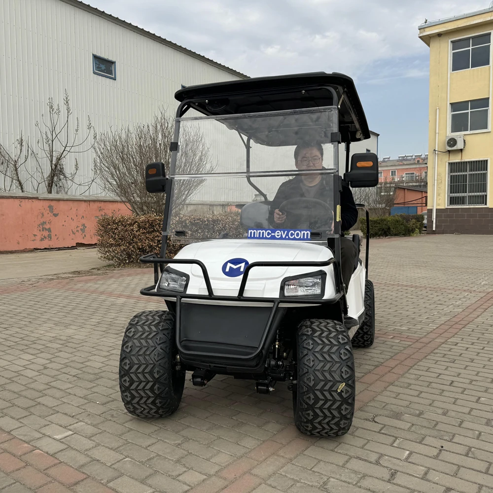 

New Aluminum Alloy Wheels and 5KW AC Motor Electric Sightseeing Bus Buggy Hunting Vehicle 4 Seaters 48V 72V Golf Cart