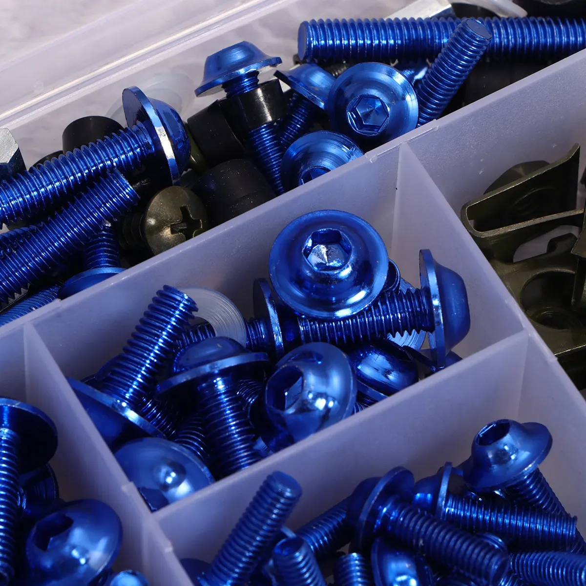 

177Pcs Motorcycle Fairing Screw Bolt Nut Kit Metal Corrosion Resistant Replacement Securing Fairings Bodywork Bumpers Motorbike