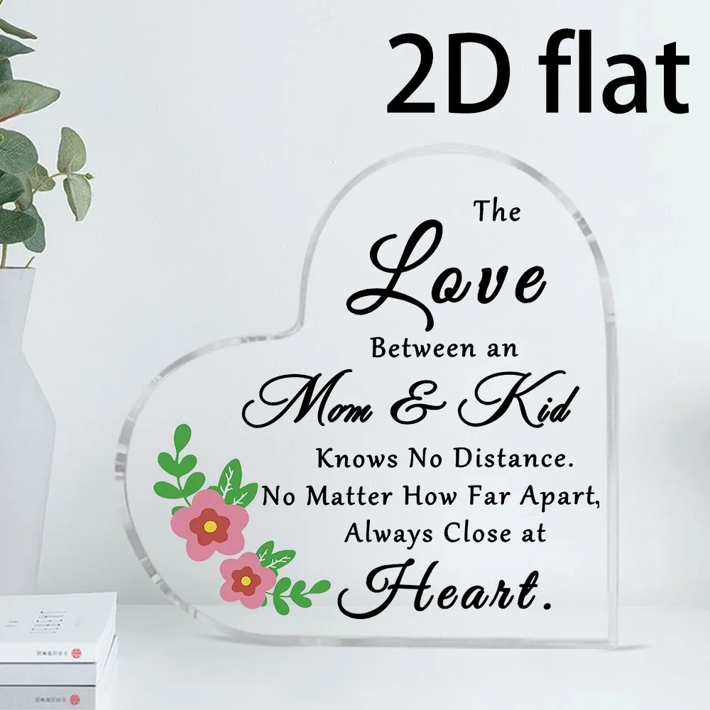2D Flat, Aunt Niece Gifts Acrylic mom Gifts from Niece Mothers Day Birthday Present for Auntie Acrylic Sign for Desk Acrylic