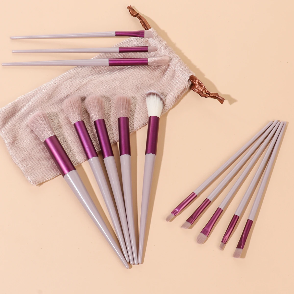 Ensemble de pinceaux de maquillage 13 pièces, comprenant correcteur, Blush, poudre, ombre à paupières, surligneur, fond de teint, outils cosmétiques essentiels