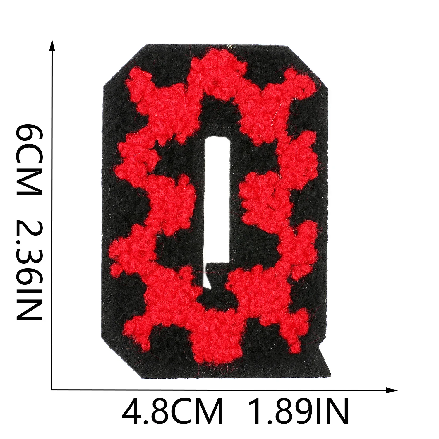 Patch for Clothing Sewing Stickers Iron On Patches Red Letter Embroidery Fusible Applique Badge Backpack Decoration Stripe