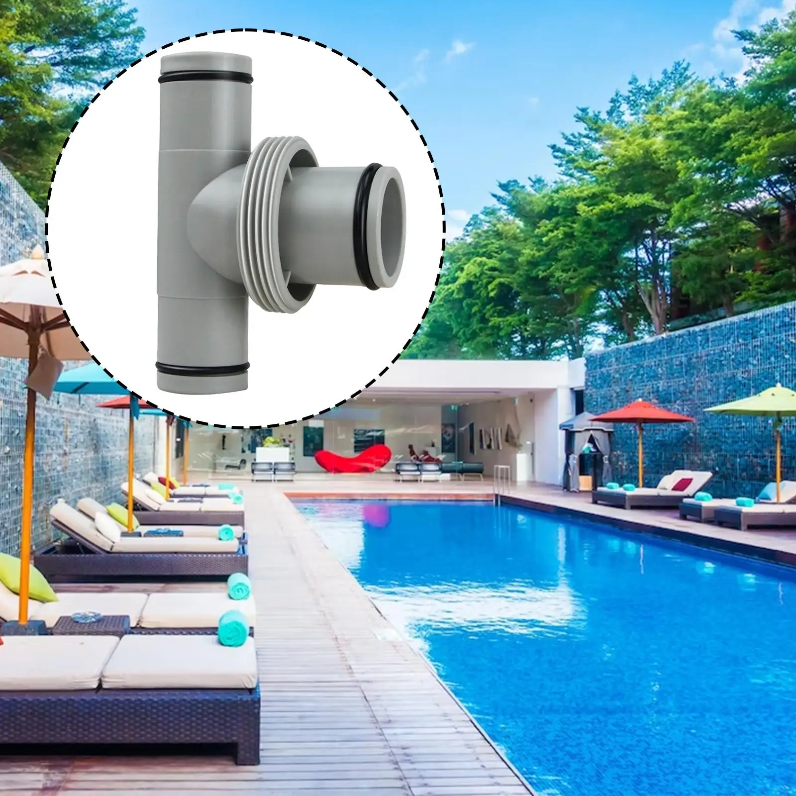 Pool Hose Adapter Connector Pool Drain Adapter Accessories for Garden Home Threaded Connection Pumps Swimming Pool Part