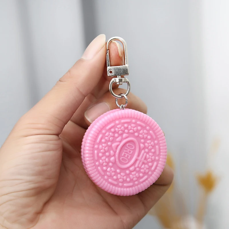 Oreo Cookie Keychain Cute Fashion Creative Food Fun Cookie Model Car Bag Pendant Jewelry Gift To Friends Boutique Gift