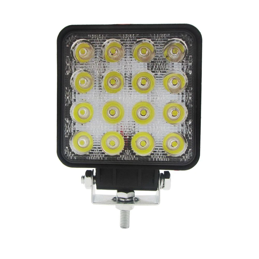 48W 6000k LED Spot Beam Square Work Lights Lamp Tractor SUV Truck 4WD 12V 24V G