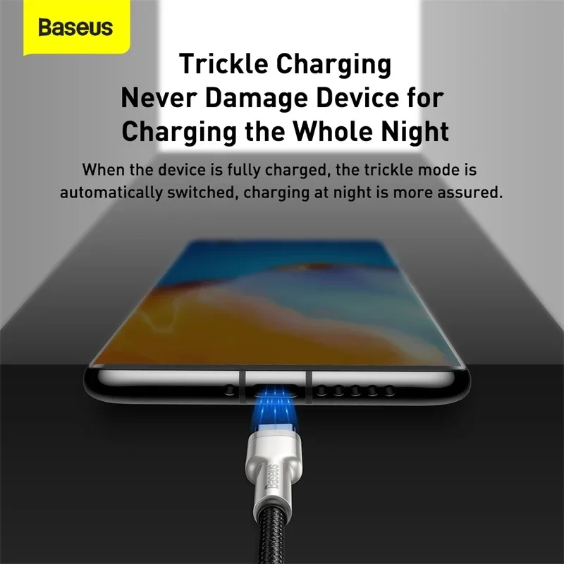 Кабель для быстрой зарядки Baseus 66W USB Type C USB C для Samsung S20 S10 для Huawei P40 Xiaomi