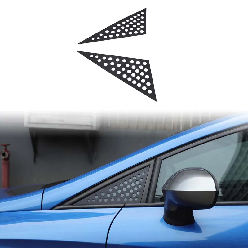 

For SEAT Leon León Mk2 1P 2008-2012 Aluminum Alloy Front Window A Pillar Triangle Panel Trim Stickers Car Exterior Accessories