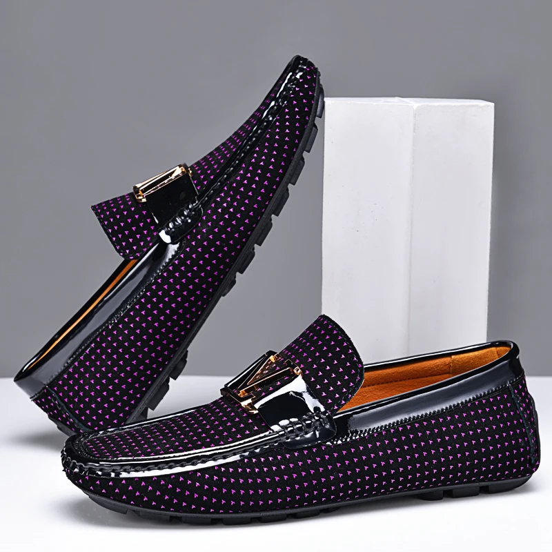 YRZL Heren Slip Op Schoenen 2025, Lederen Loafers Mannen Casual Ademend Comfortabel Lichtgewicht Antislip Rijden Schoenen Voor Mannen