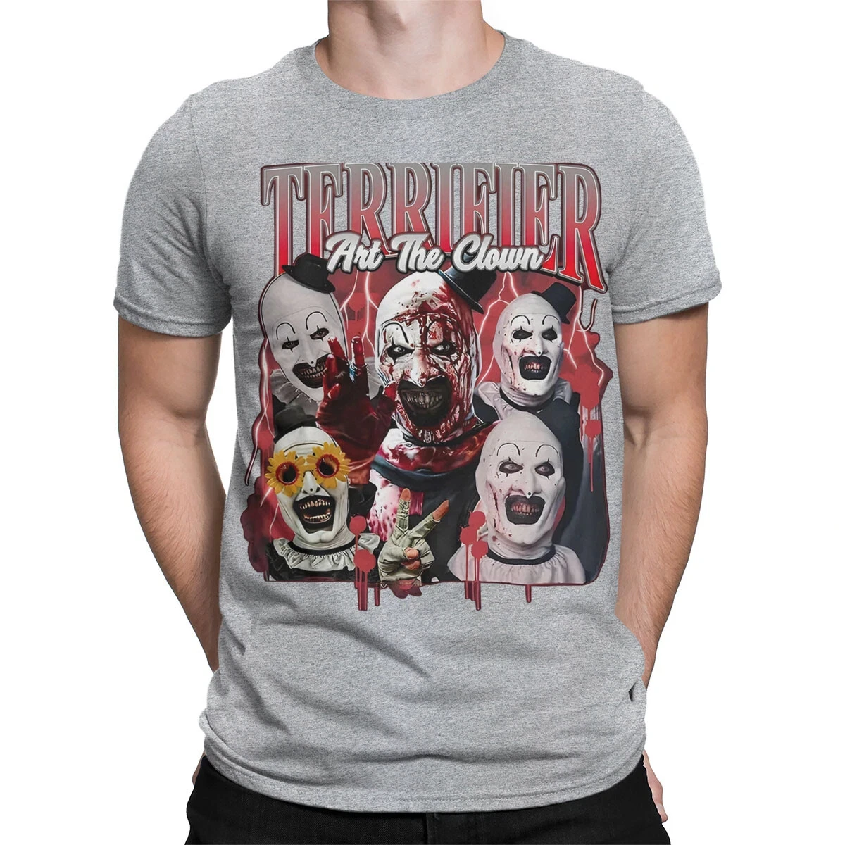 T-shirts rétro vintage pour hommes et femmes, film d'horreur terrifiant, film de crime effrayant