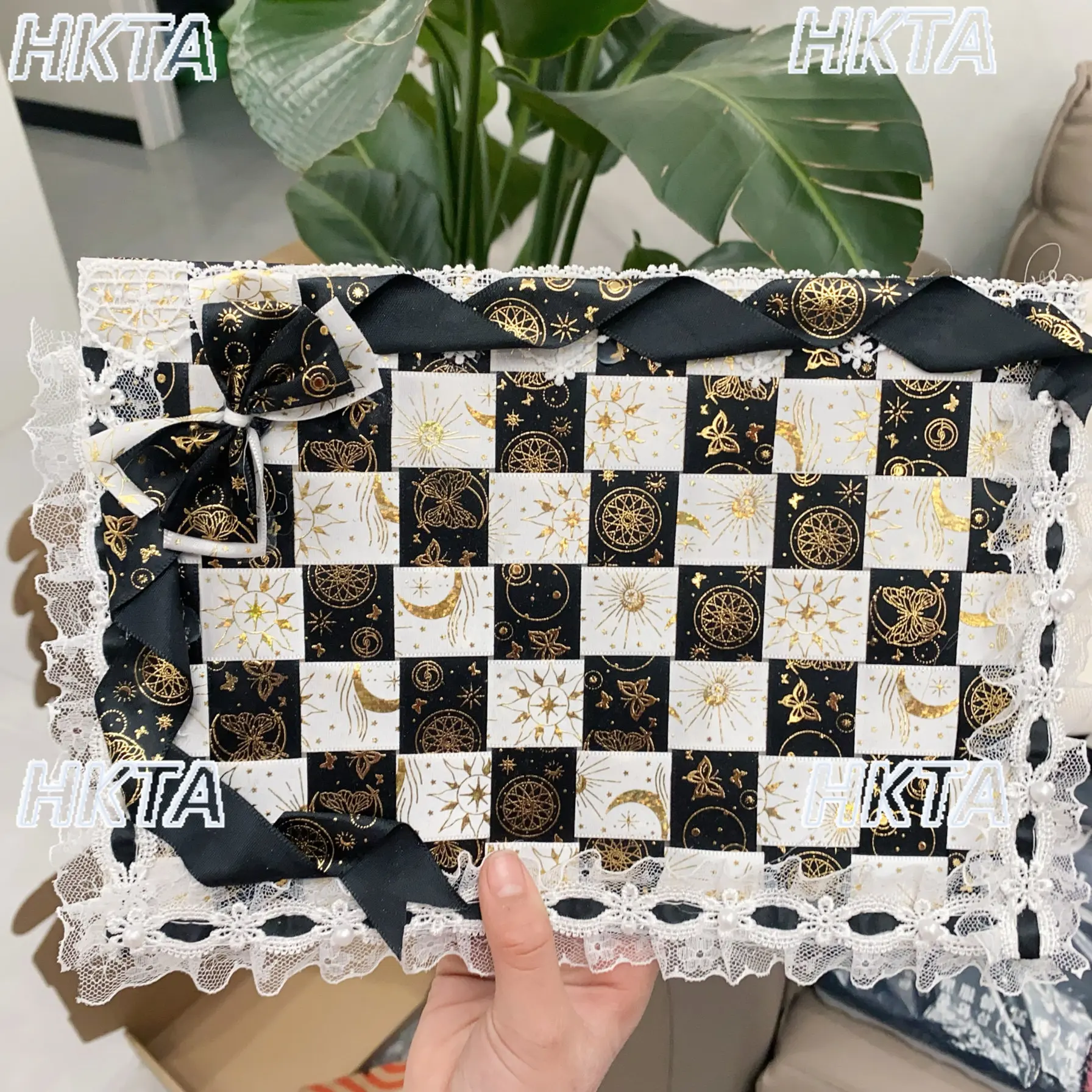 

Оригинальная доска для облегчения боли, пластырь для облегчения боли, размер S, держатель для карт B5, милый кружевной клетчатый доска-аппликация для девочек, готовое изделие