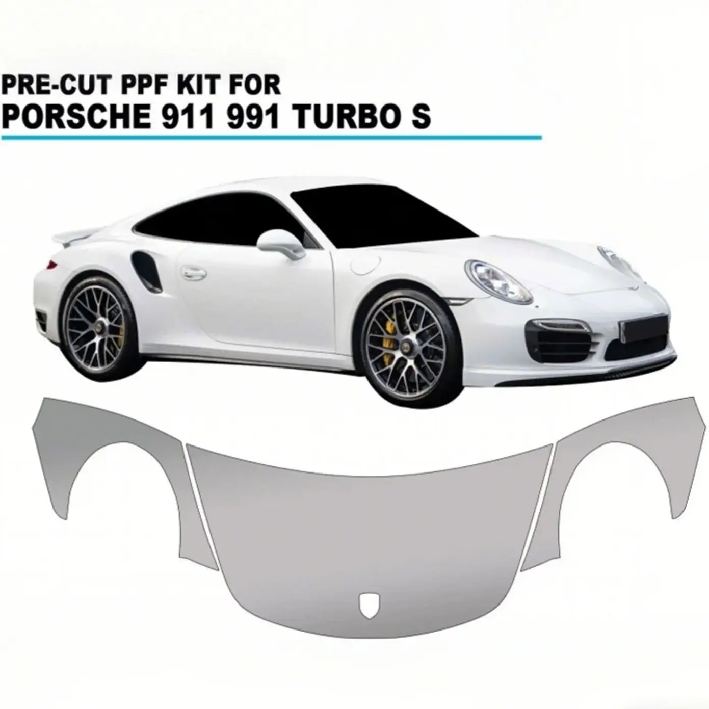 

8.5Mil TPU Paint Protection Film For Porsche 911 991 Turbo 2014-2016 Pre-cut PPF Kit Clear Bra Car Body Anti-Scratch Resistant