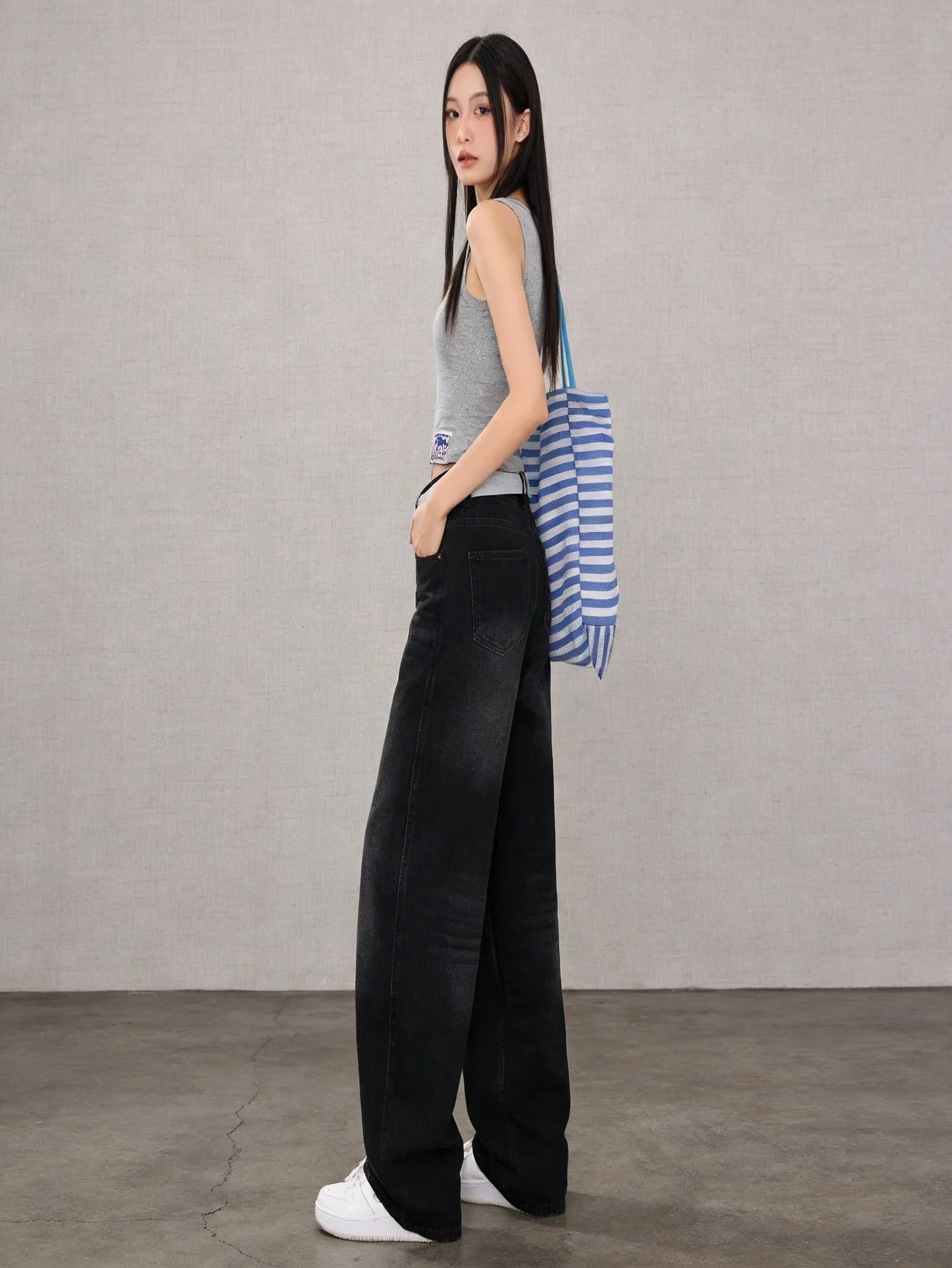Plain Jeans Gender Neutral Black Baggy Denim Y2K Drip Original No accessories or belts included