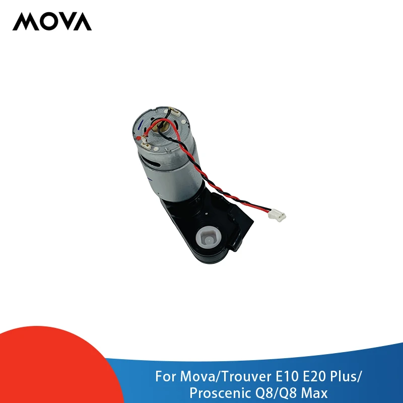 Original Central Brush Motor Mova/Trouver E10 E20 Plus/Proscenic Q8/Q8 Max /T10 Lite Main Roller Metal Brush Motor Accessories