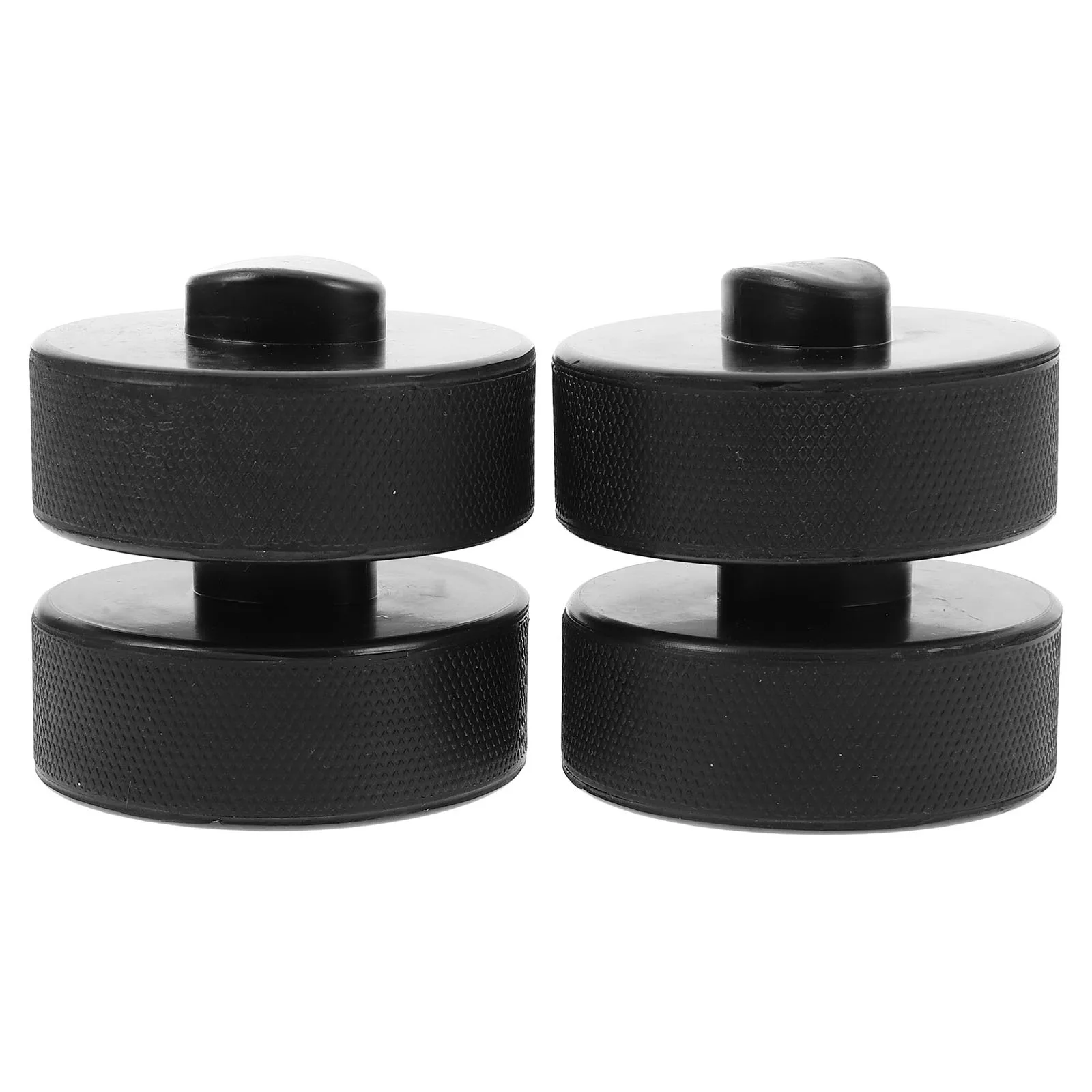 

4pcs Rubber Floor Jack Pad 4.7" Black Anti-Slip Car Lift Frame Pad Durable Vehicle Maintenance Lifting Support Trailer