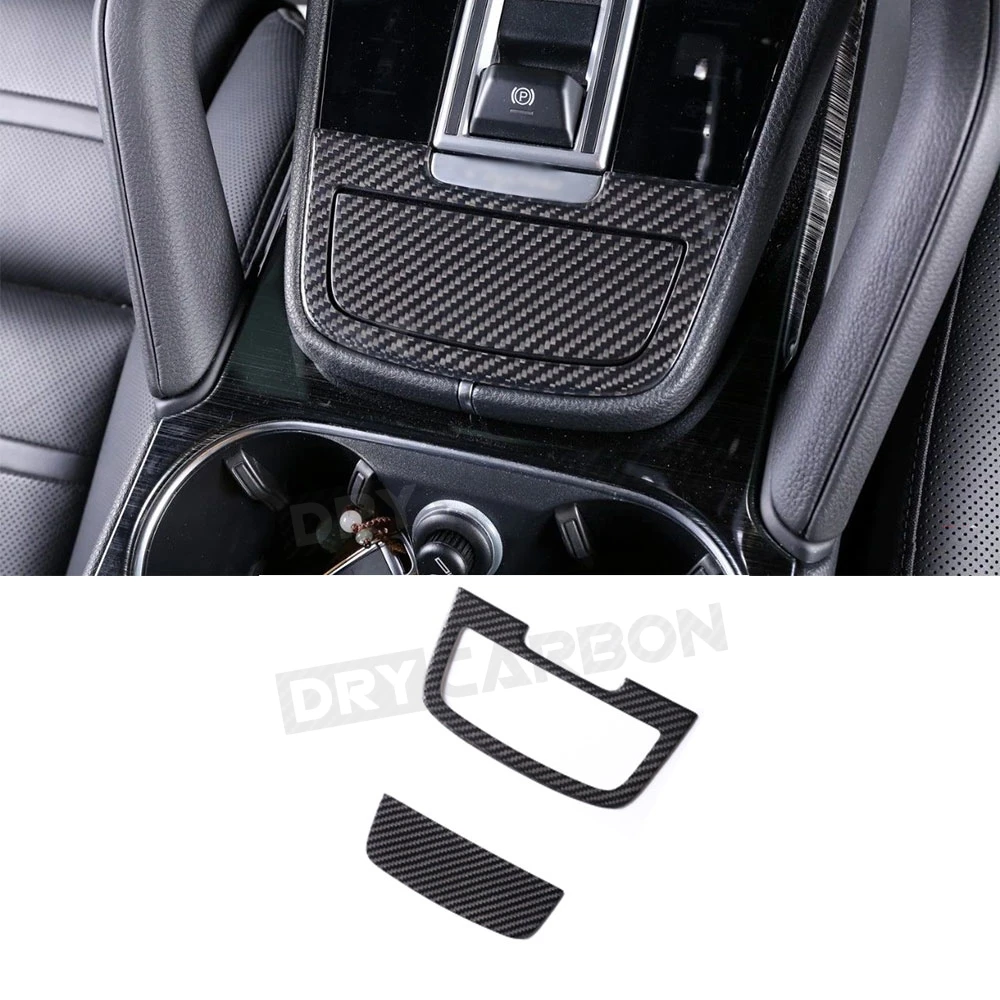 

9 PCS Car Central Console Dashboard Gear Panel Door Dry Carbon Fiber Trim Strip Covers Fit for Porsche Cayenne 2011- 2020
