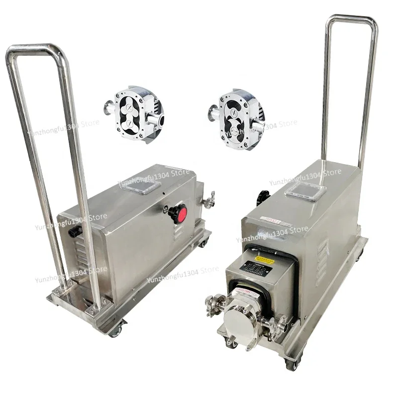 Stainless Steel Sanitary Rotary Lobe Pump Food Grade High Viscosity Tomato Sauce Lobe Rotor Pump