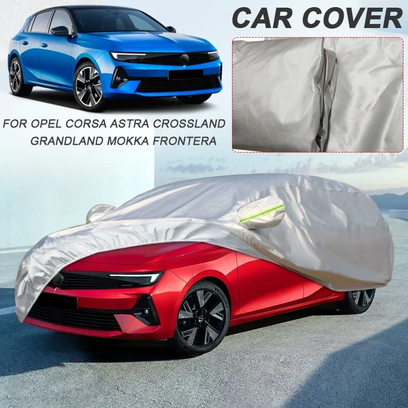 Car Cover 210T Polyester For OPEL ASTRA SW CROSA CROSSLAND FRONTERA GRANDLAND INSIGNIA SEDAN SW MOKKA Auto Waterproof Anti-UV