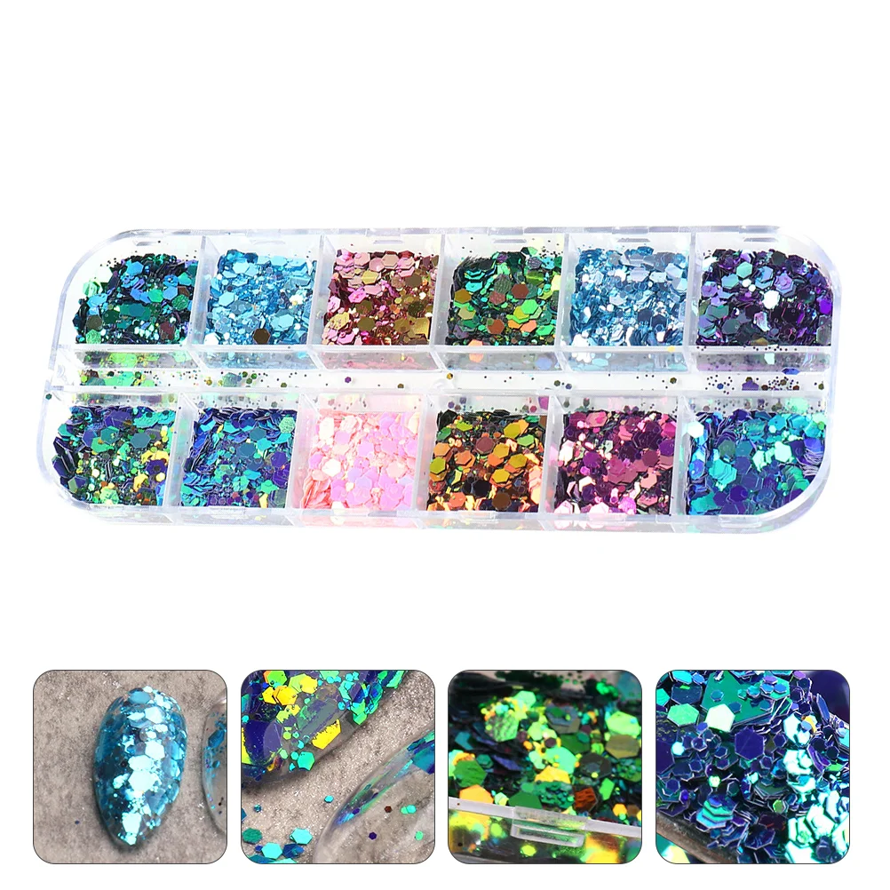 

Nail Sequins Accessory Powder DIY Sparkling Manicure Decor Shiny Supply